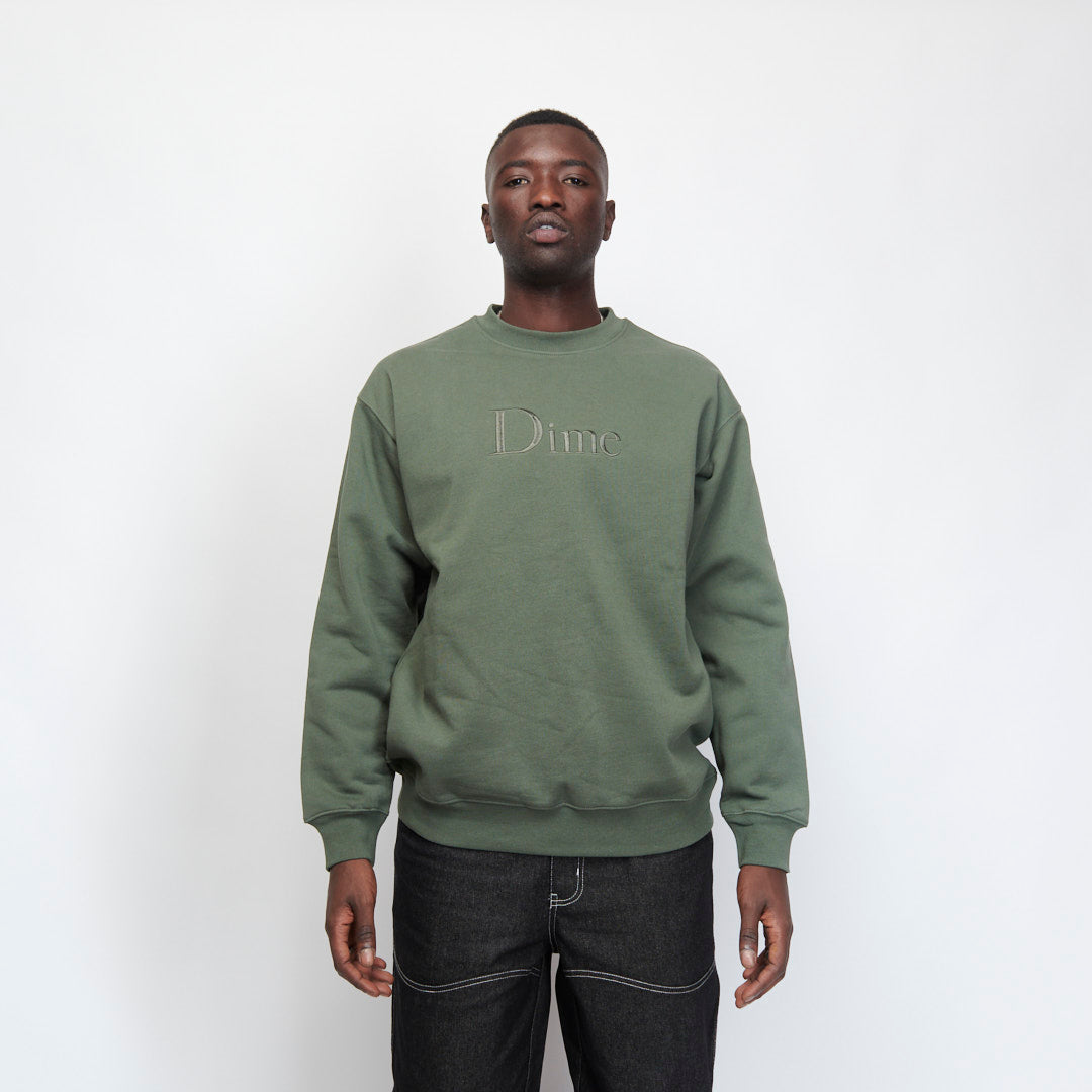 Dime - Classic Logo Crewneck (Thyme)