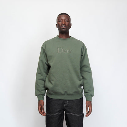 Dime - Classic Logo Crewneck (Thyme)