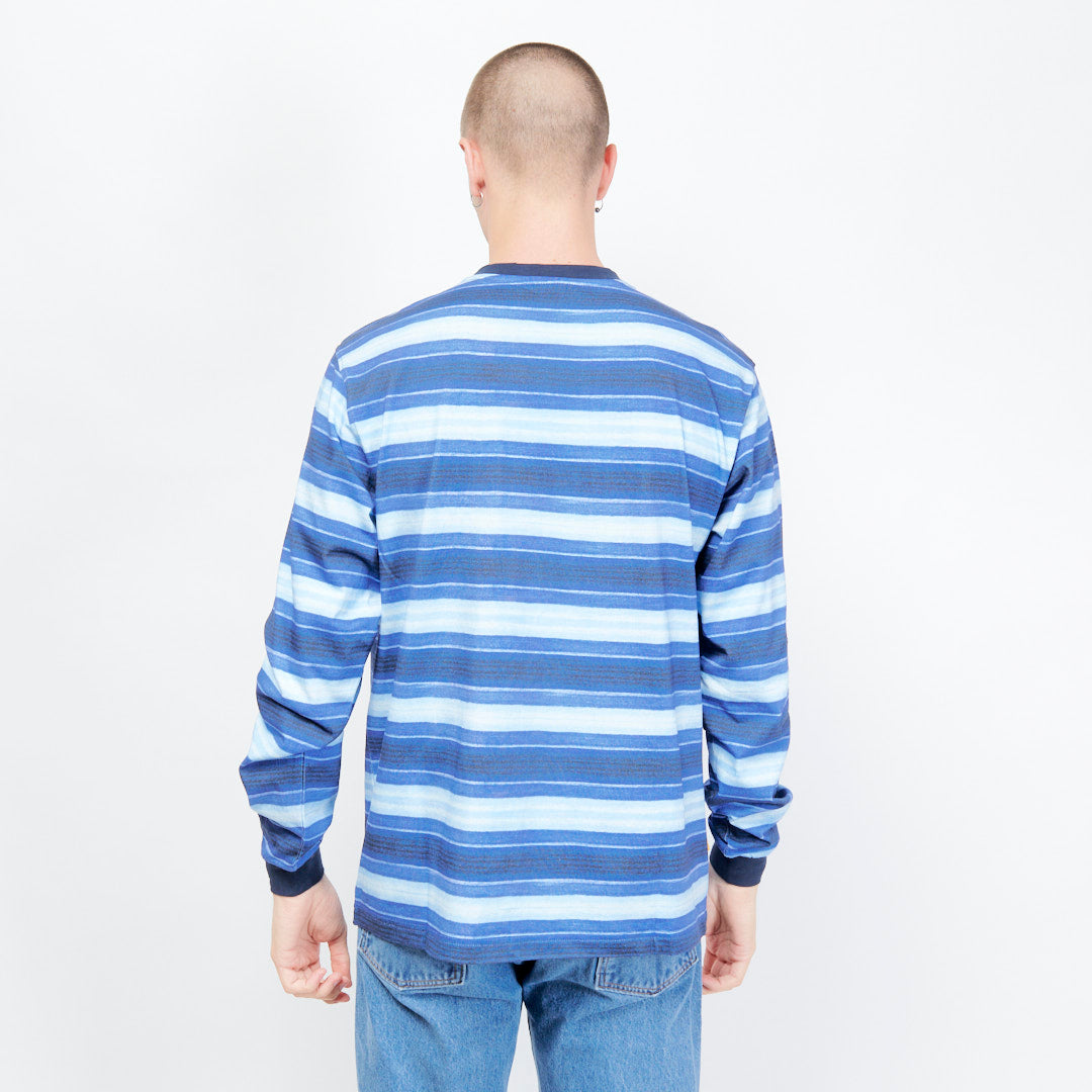 Dime - Classic Striped LS Shirt (Navy)