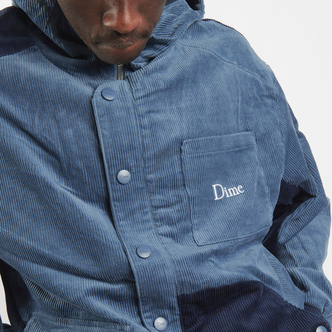 Dime Corduroy Hooded Jacket Navy