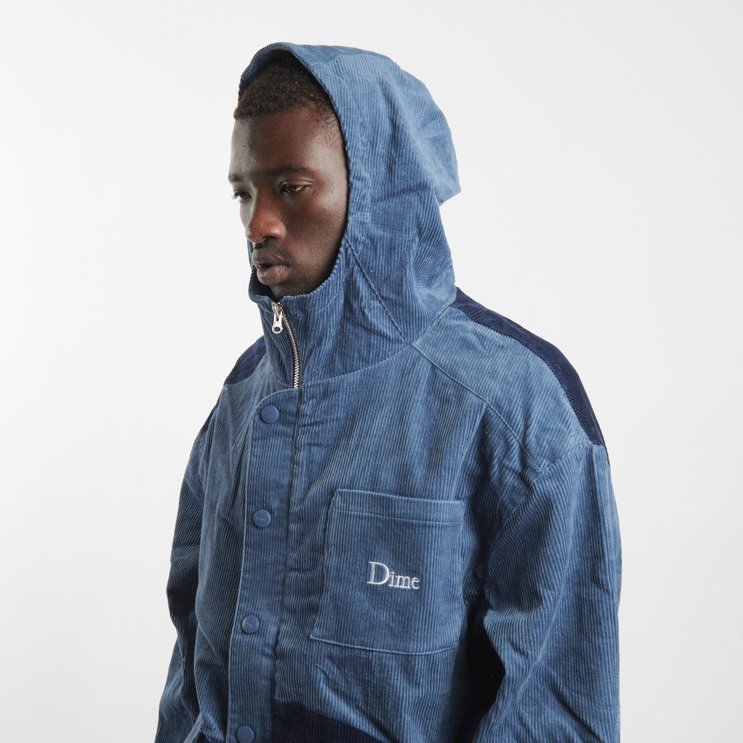 Dime Corduroy Hooded Jacket Navy