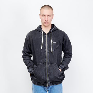 Dime - Hood Denim Bomber (Black) Éditeur de texte enrichi