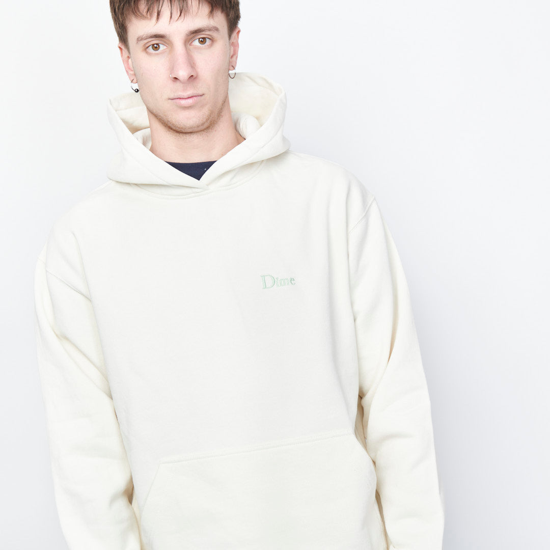 Dime MTL - Classic Small Logo Hoodie (Rice)