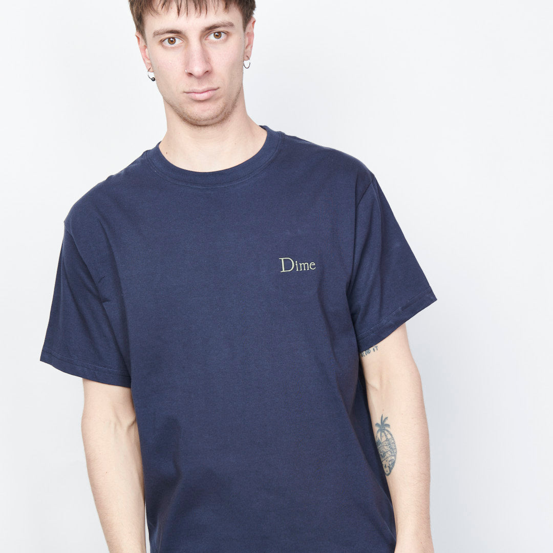 Dime MTL -  Classic Small Logo T-Shirt (Outerspace)