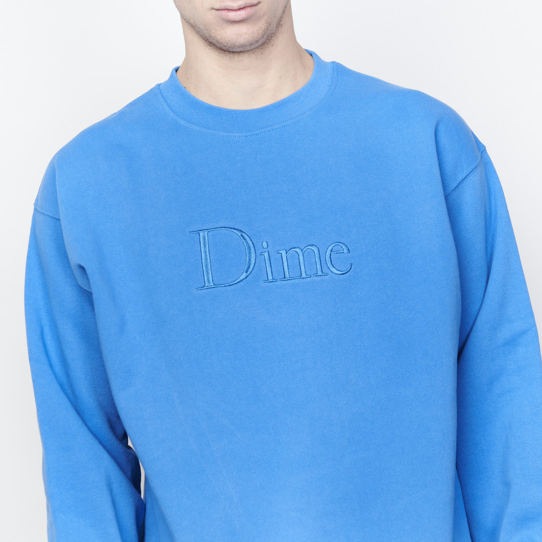 Dime MTL - Dime Classic Logo Crewneck (Sonic blue)