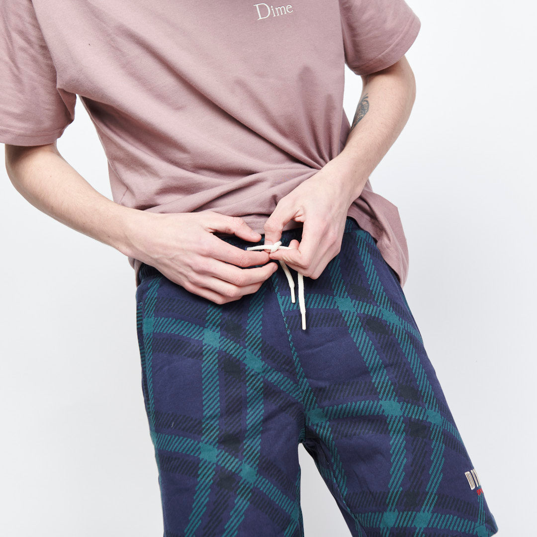 Dime MTL - Plaid Shorts (Navy)