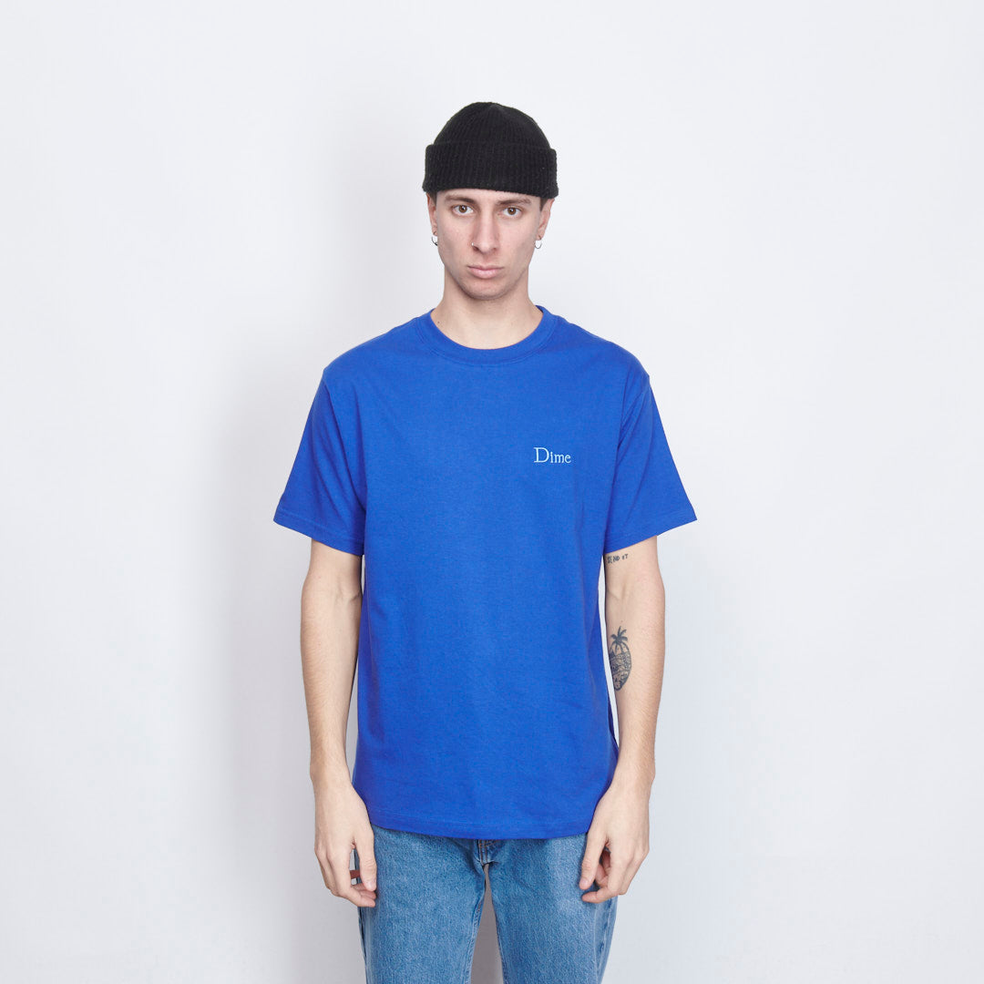 Dime Mtl - Classic Small Logo T-Shirt (Ultramarine)
