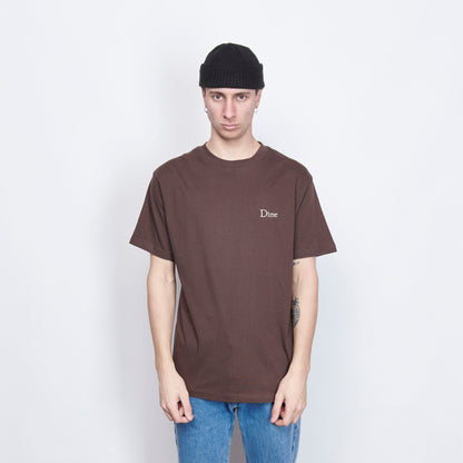 Dime Mtl - Classic Small Logo T-Shirt (Walnut)
