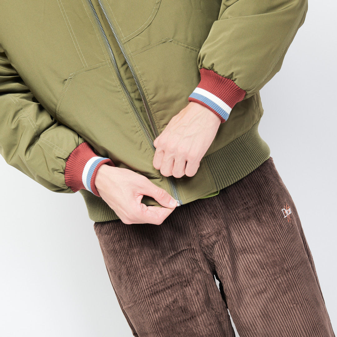 Dime - Velcro Patch Bomber Jacket (Asparagus)