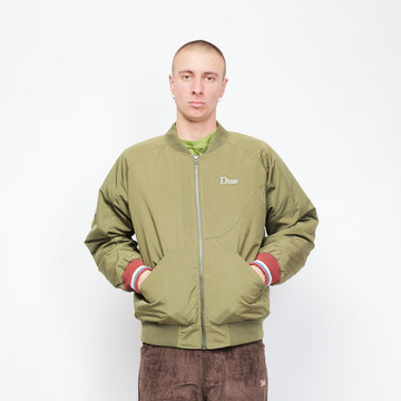 Dime - Velcro Patch Bomber Jacket (Asparagus)