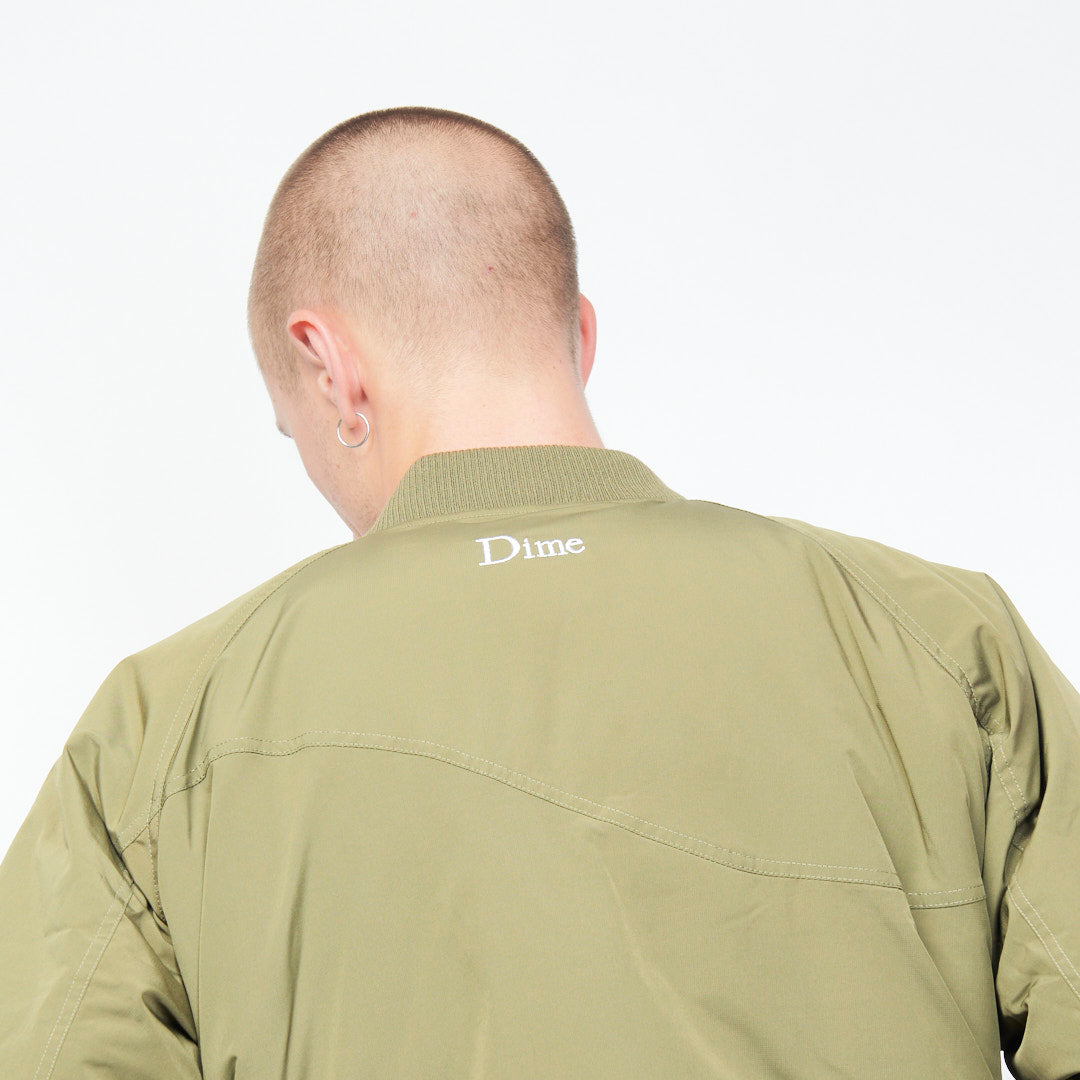 Dime - Velcro Patch Bomber Jacket (Asparagus)
