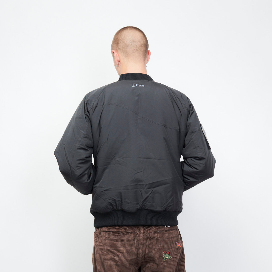 Dime - Velcro Patch Bomber Jacket (Black)