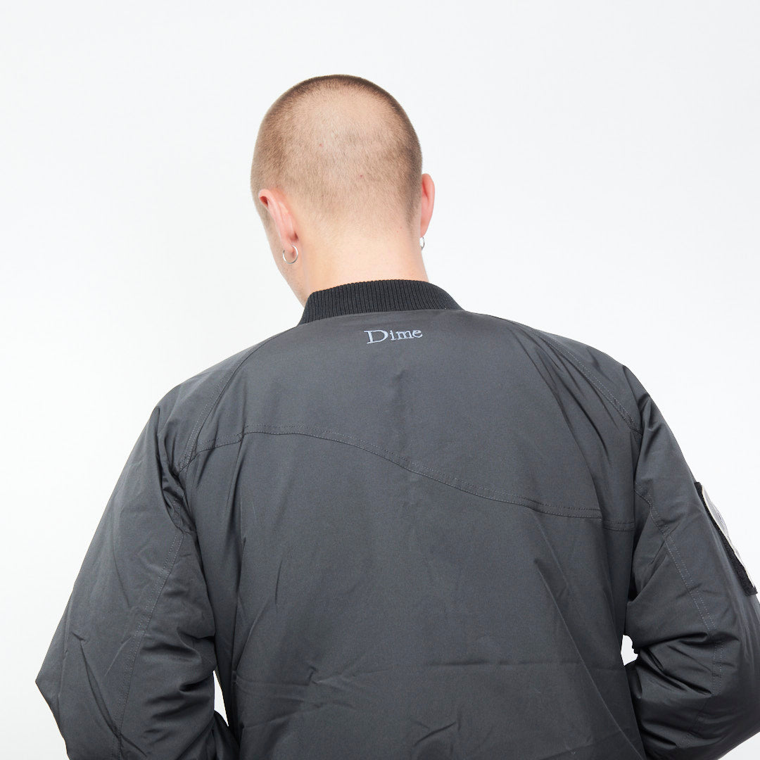 Dime - Velcro Patch Bomber Jacket (Black)