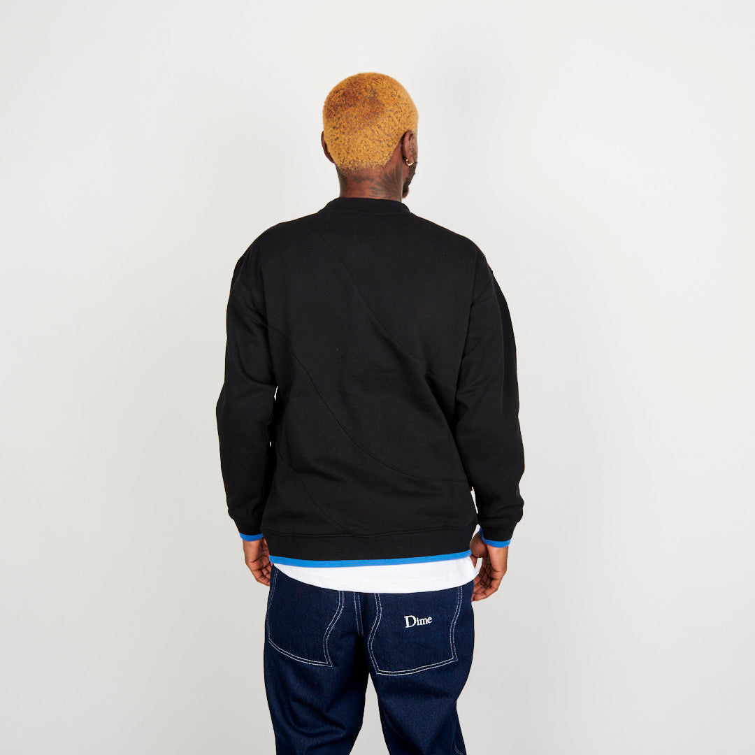 Dime Wave Terry Crewneck - Black