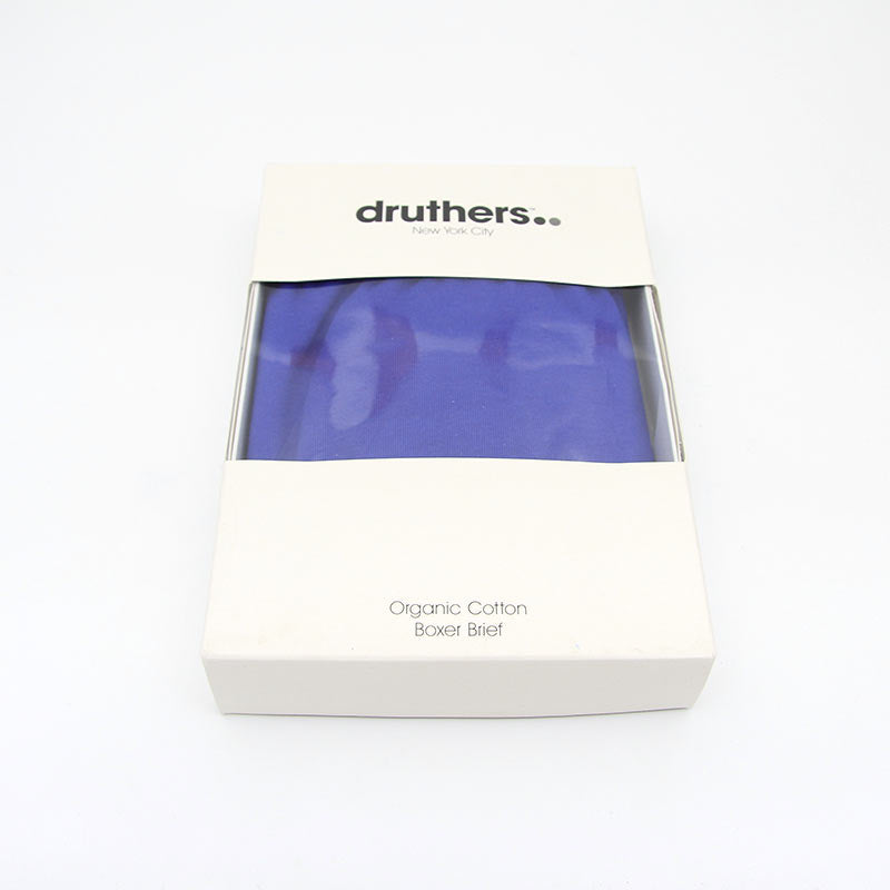 Druthers Organic Cotton Boxer Briefs - Royal Blue