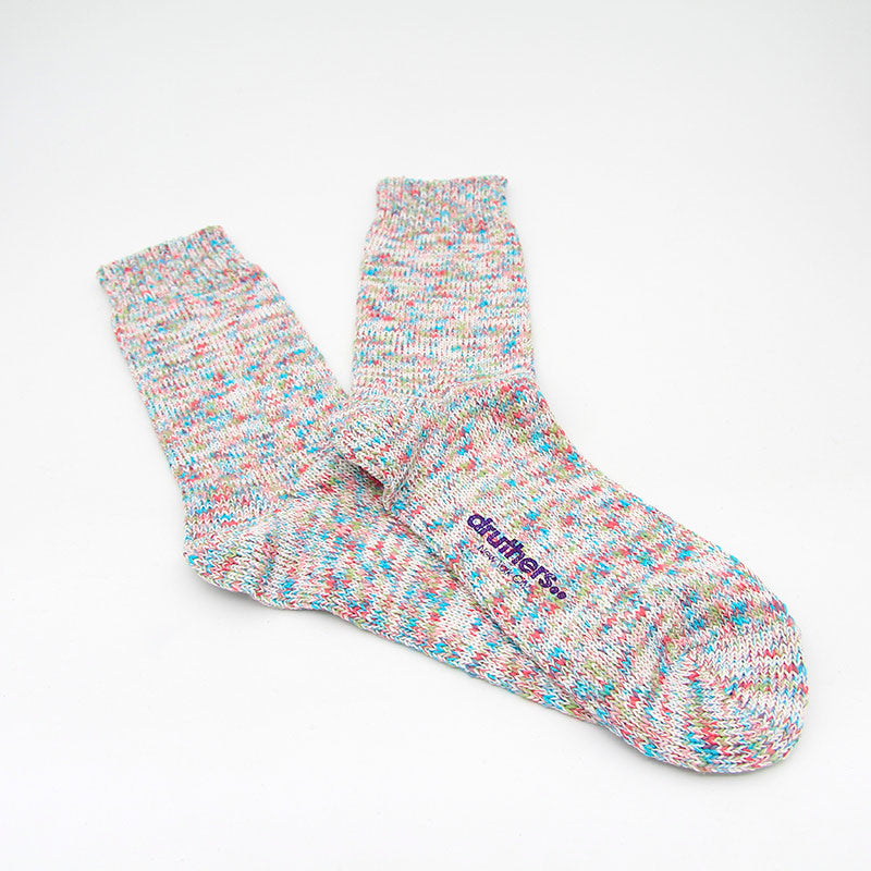 Druthers Tie Dye Yarn Crew Sock - Cotton Candy