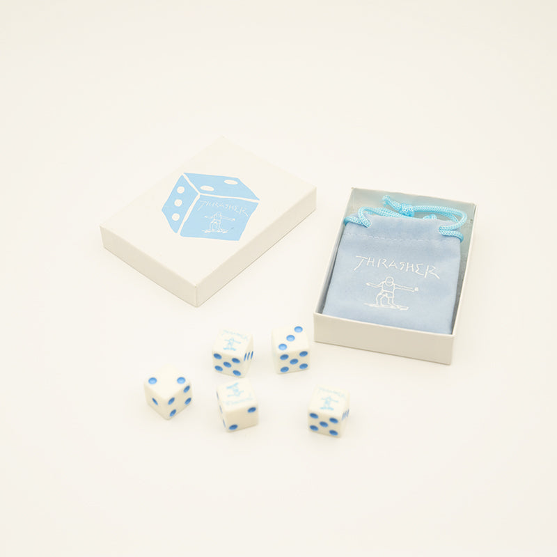 Thrasher "Gonz" Dice Set Blue