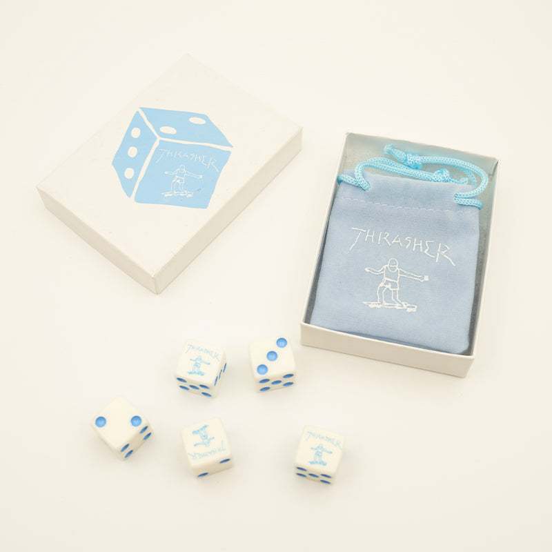 Thrasher "Gonz" Dice Set Blue