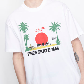Free Skate Magazine - Marrakech Tee (White)