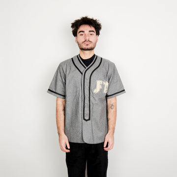 Fucking Awesome Baseball Over Shirt - Grey/Black