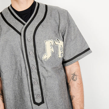 Fucking Awesome Baseball Over Shirt - Grey/Black