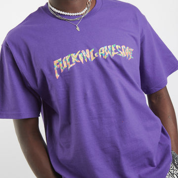 Fucking Awesome Gum Stamp Tee Purple