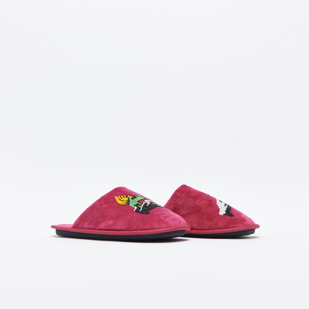 Fucking Awesome - House Slippers (Maroon)