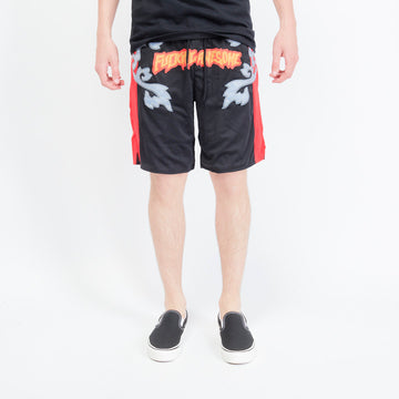 Fucking Awesome - Muy Thai Basketball Short (Black/red)