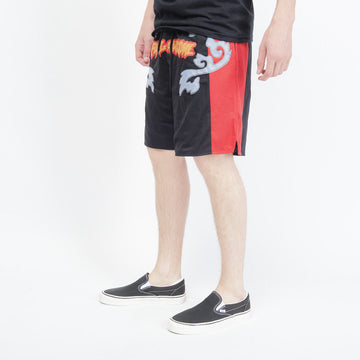 Fucking Awesome - Muy Thai Basketball Short (Black/red)