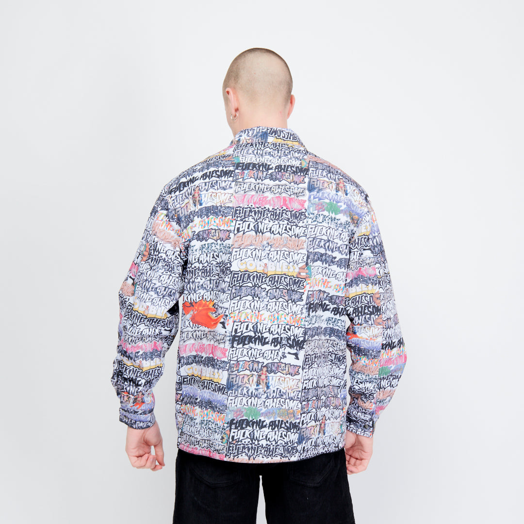 Fucking Awesome Reversible Chore Jacket - Denim/AOP