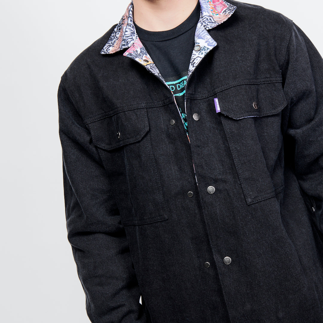 Fucking Awesome Reversible Chore Jacket - Denim/AOP