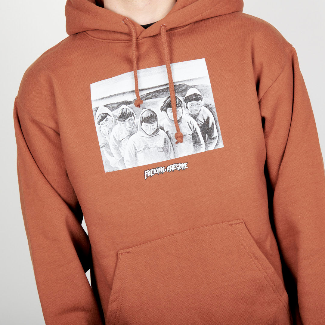 Fucking Awesome These Guys Hoodie - Brown