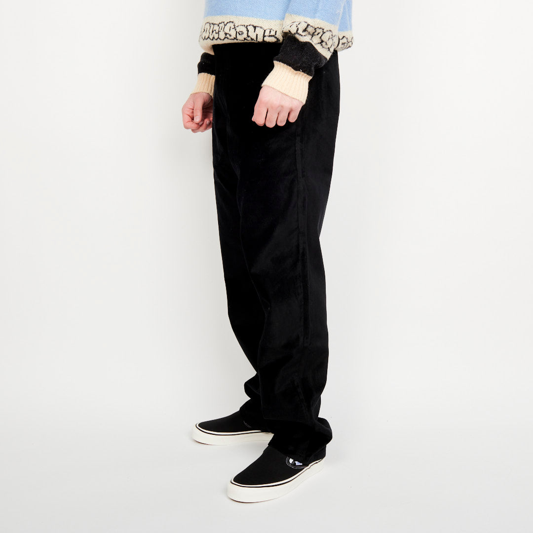 Fucking Awesome Velvet Work Pant - Black