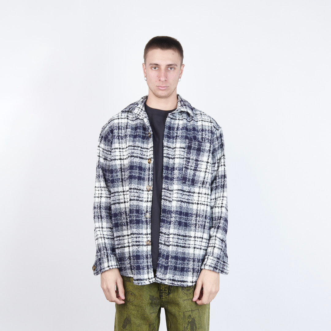 Chemise Fucking Awesome – Heavy Flannel (Navy/White)