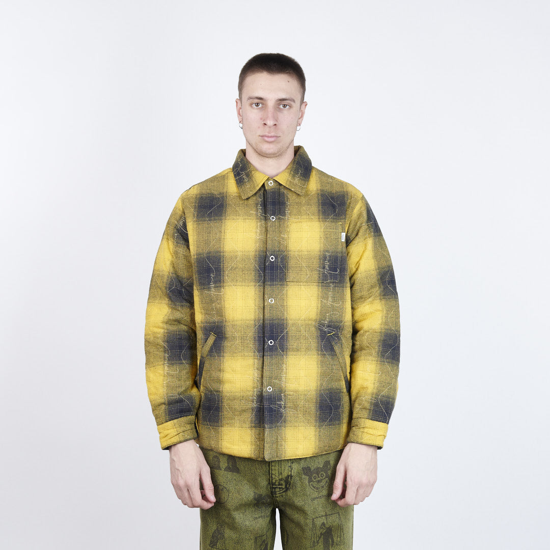 Fucking Awesome - Reversible Lightweight Flannel Jacket (Yellow/Black)