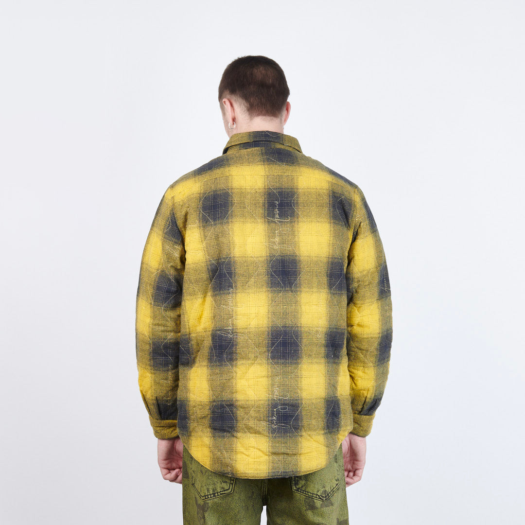 Fucking Awesome – Lightweight Reversible Flannel Jacket (Yellow/Black)