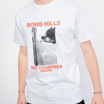 GX 1000 - Bomb Hills Not Countries Tee (Ash)
