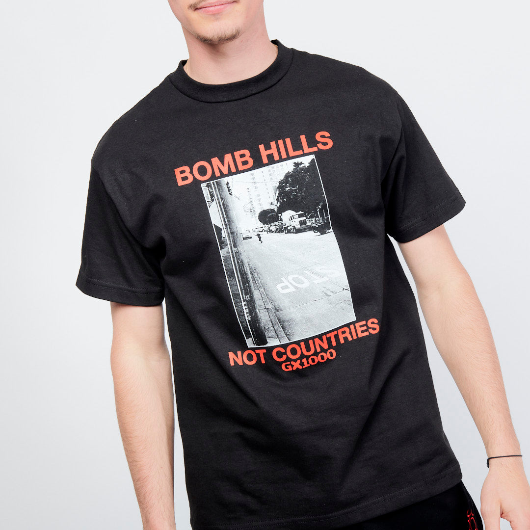 GX 1000 - Bomb Hills Not Countries Tee (Black)