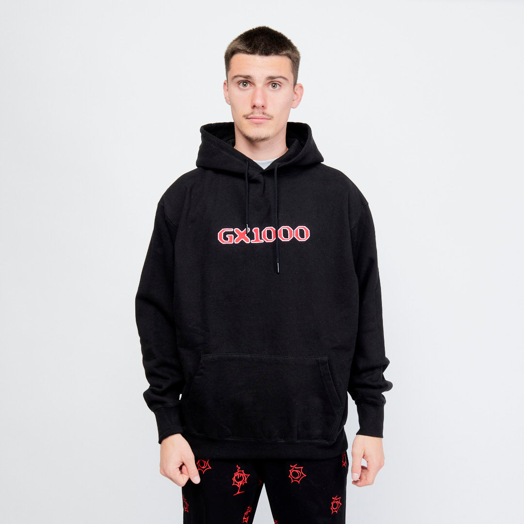 GX 1000 - Felt Hoodie Sweat (Black)