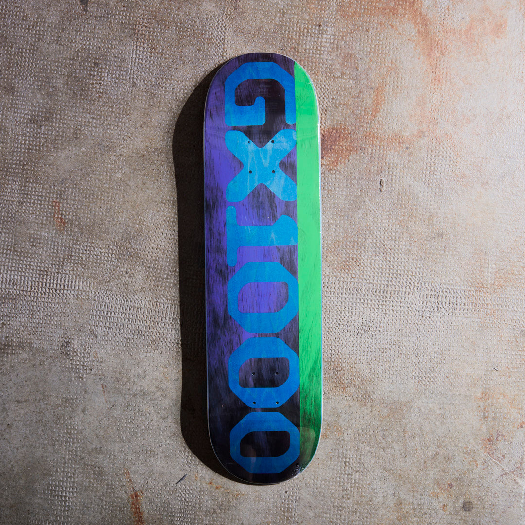 GX1000 Skateboards - Split Veener Board (Purple/Green) 8.375