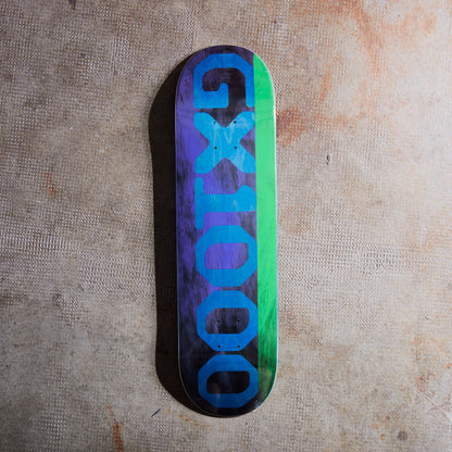GX1000 Skateboards - Split Veener Board (Purple/Green) 8.375