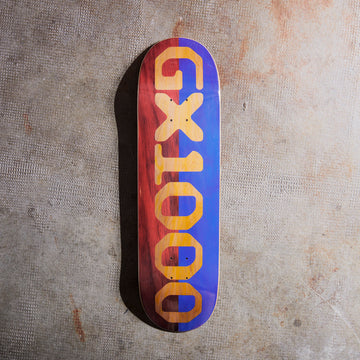 GX1000 Skateboards - Split Veener Board (Red/Blue) 8.75