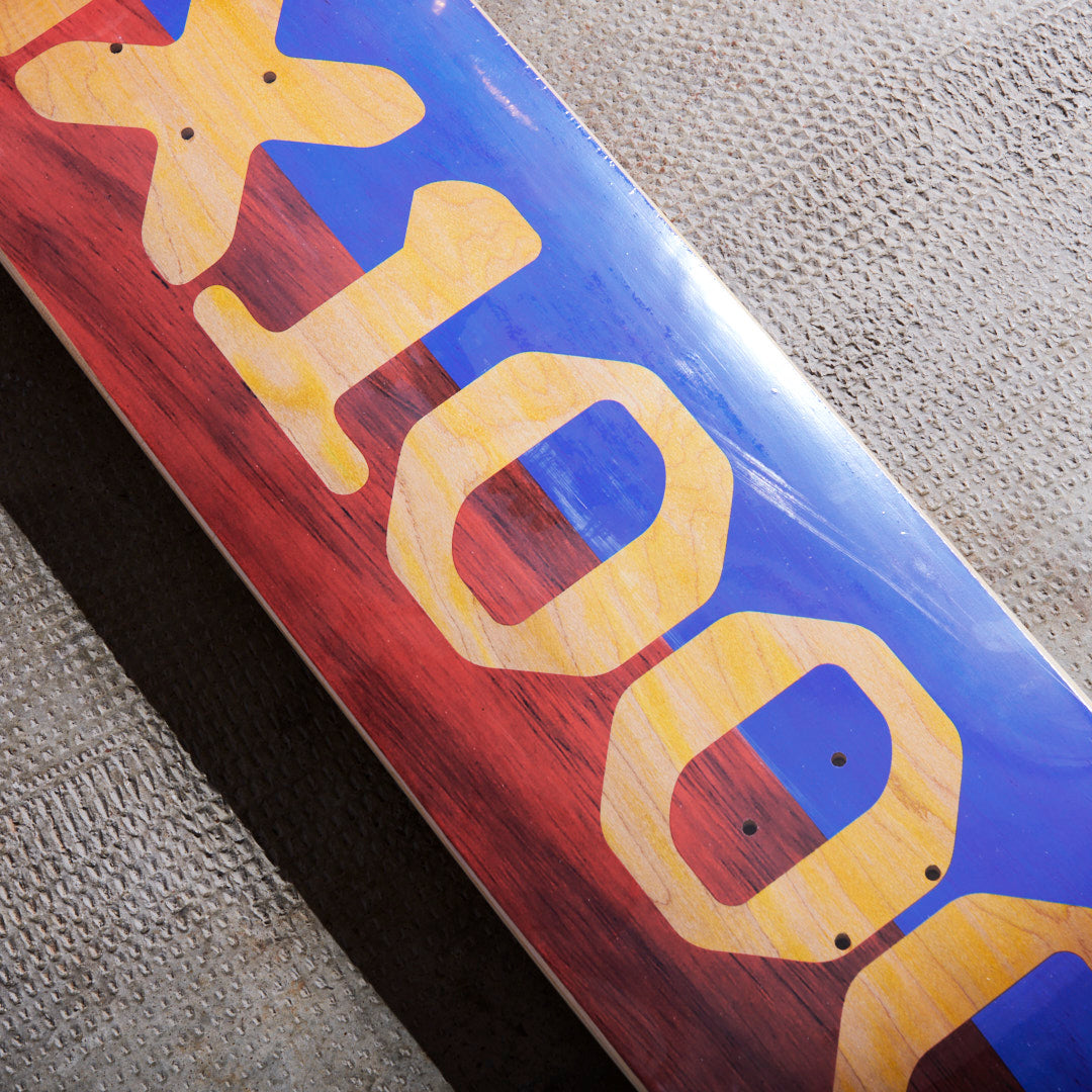 GX1000 Skateboards - Split Veener Board (Red/Blue) 8.75
