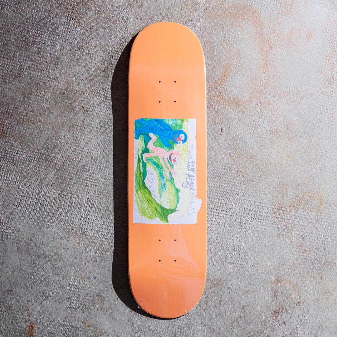 Glue Skateboards - Ostrowski 'Come Alone and Play' Deck (Apricot)