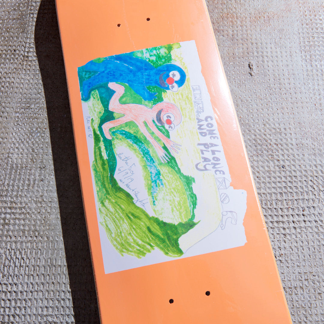 Glue Skateboards - Ostrowski 'Come Alone and Play' Deck (Apricot)