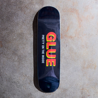 Glue Skateboards - Pretty On The Inside Deck (Black)