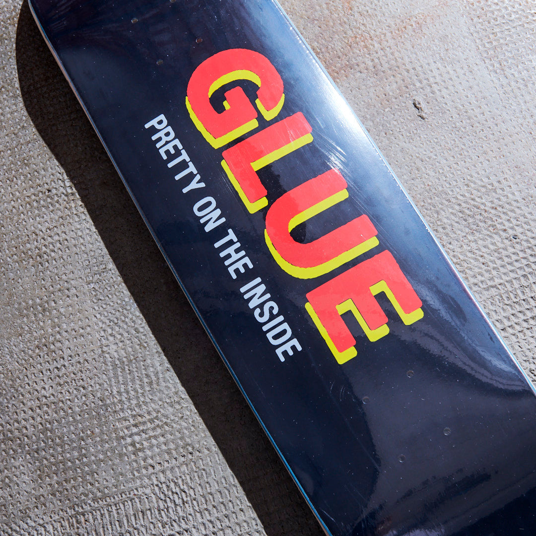 Glue Skateboards - Pretty On The Inside Deck (Black)