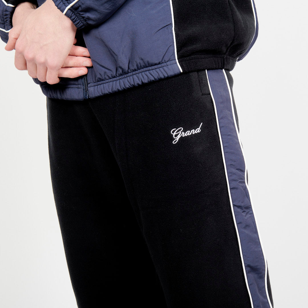 Grand Collection Fleece Pant with Nylon Navy/Black