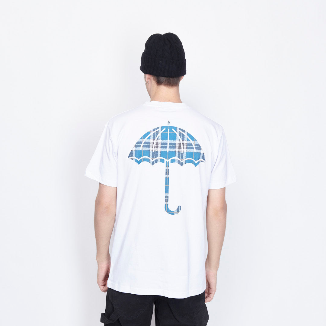 Hélas Caps Co - Plaid Tee (White)