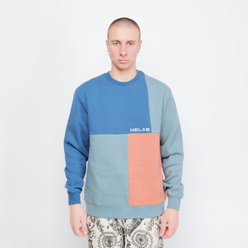 Hélas Caps Co Carre Crewneck (Blue/Multi)